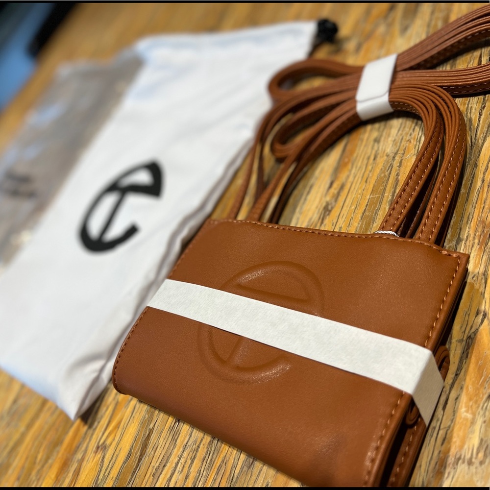 NEW TAN colored TELFAR Small Bag Vegan Leather